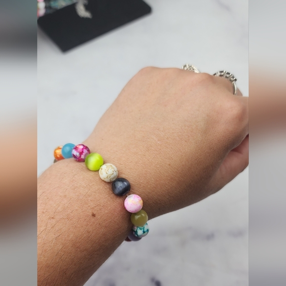 ⚠️ Medical Alert Type 1 Diabetes stretch bracelet - Picture 7 of 8